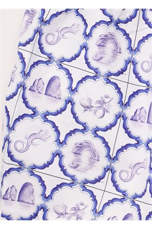 Costume da uomo con maiolica azzurra Aram Capri | ACBM440BIANCO